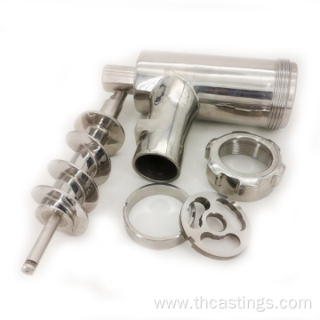 casting commerical stainless steel meat grinder parts